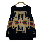 PENDLETON ネイティブ柄 ニット ネイビー (M)