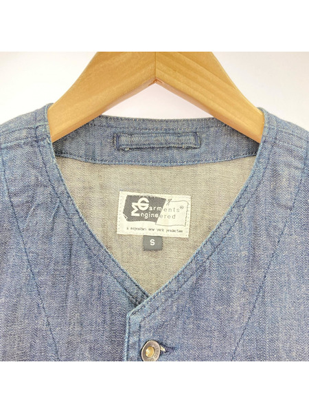 Engineered Garments デニムベスト 紺 (S)