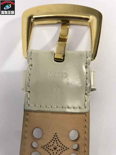 LV ベルト　サンチュールフェニックス　白