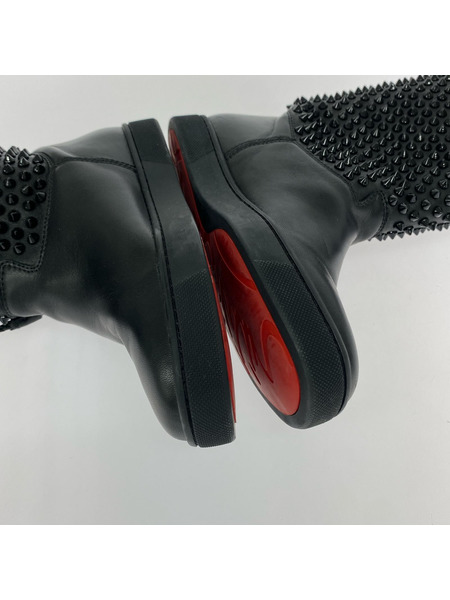 Christian Louboutin スタッズショートブーツ 黒35 箱、保存袋有、履キシワ小