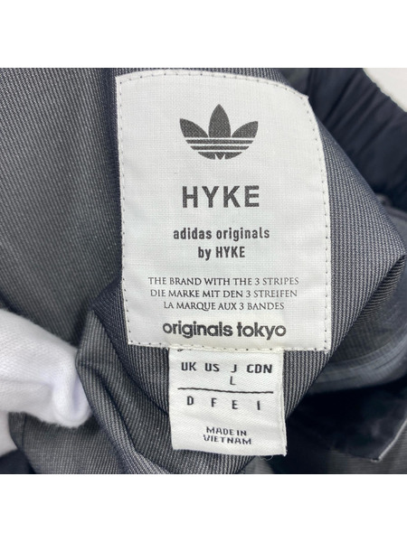 adidas originals パンツ ×HYKE ワイドラップパンツ(US:F)BLK