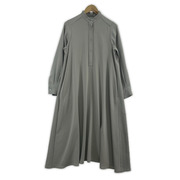 graphpaper 20AW Satin band collar dress 00 グレー GL203-60033