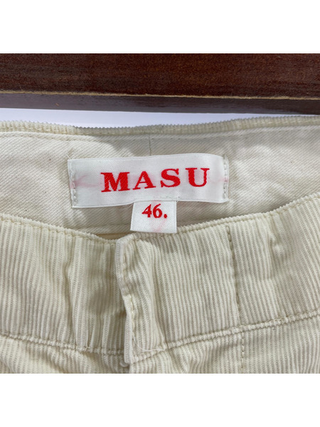 MASU パンツ ×XVERDY 25SS M.B.C. MEMORIAL PANTS 白 46