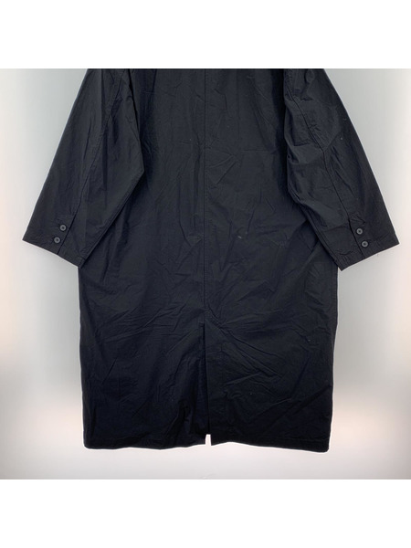 新品タグ付き　かぐれ　コットンシルクショップコート BLACK コットンシルクショップコート （その他アウター）｜かぐれ / か