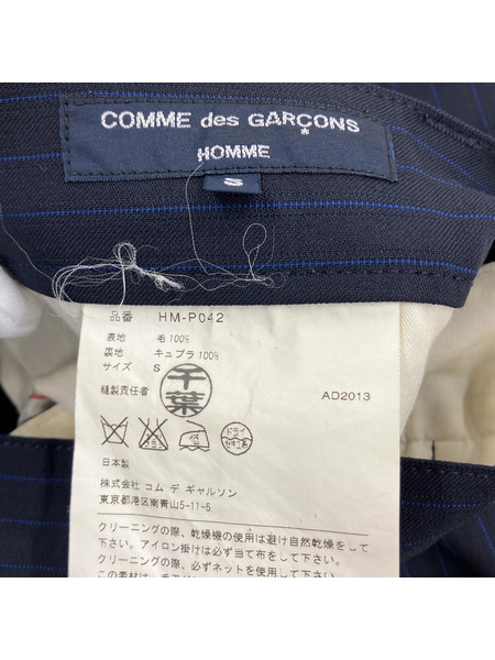 COMME des GARCONS HOMME ストライプ セットアップ XS ネイビー COMME des GARCONS HOMME ストライプ セットアップ XS ネイビー