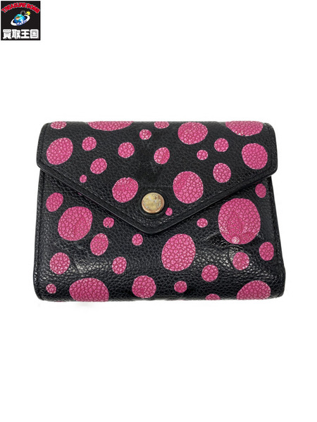 コンパクトウォレット LV×YK モノグラムアンプラント ポルトフォイユ・ヴィクトリーヌ
