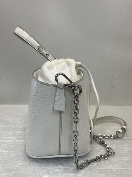 MAISON MARGIELA 5AC バケットバッグ ホワイト S61WG0035