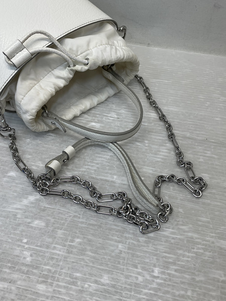 MAISON MARGIELA 5AC バケットバッグ ホワイト S61WG0035
