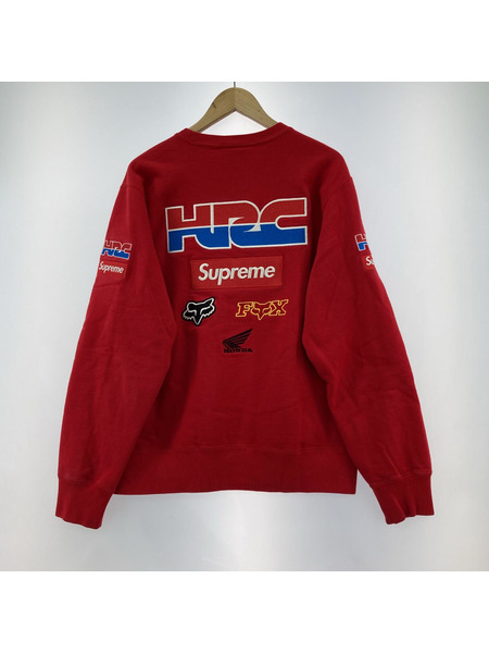 Supreme スウェット・トレーナー × Honda × Fox Racing 19AW Crewneck(M)[値下]