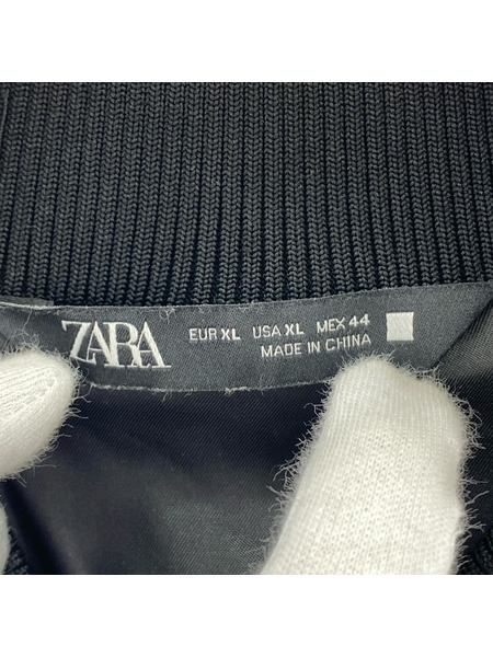 ZARA ブルゾン・ジャンパー スパンコール ブルゾン 黒 (XL)
