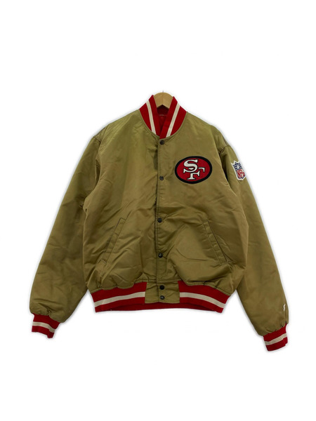 STARTER ジャケット 80s USA製 49ers スタジアムジャケット ベージュ