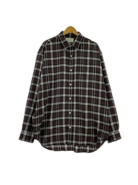 markaware オーガニックウールヴィエラコンフォートフィットシャツ 2 茶 A22D-05SH01C