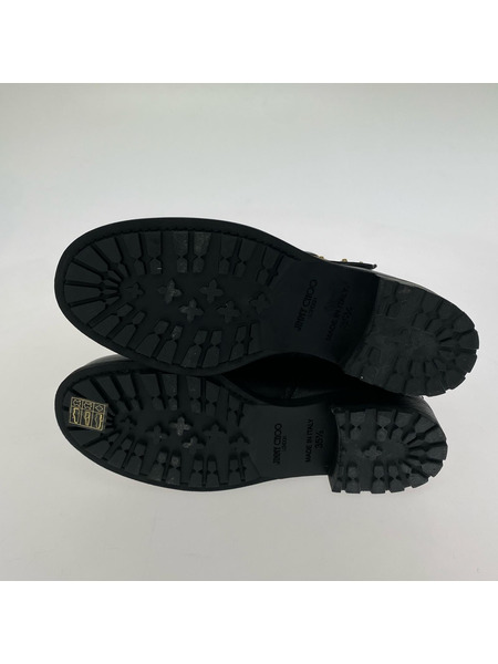 Jimmy Choo スタッズショートブーツ 黒 サイズ35 1/2 箱、保存袋有 履キシワ