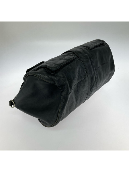 ACANTHUS レザーボストンバッグ 黒