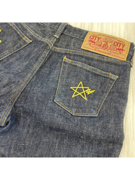 A BATHING APE ショートパンツ デニム 星刺繍 W29[値下]