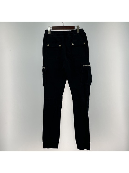 BALMAIN バイカースウェットパンツ S ブラック W5HJ506D125[値下]