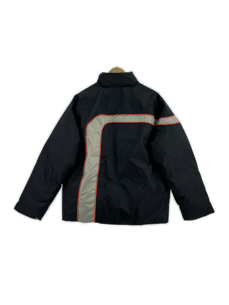 Supreme ダウンジャケット Stripe puffer Jacket BLK  S