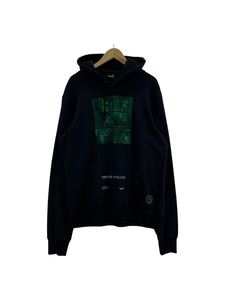 UNDERCOVER×蜘蛛巣城 20AW HOODIE SCENE ムカデ刺繍パーカー 5ブラック[値下]
