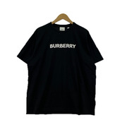 BURBERRY 半袖Tシャツ・カットソー ロゴプリント SSカットソー 黒 (S) 8055307