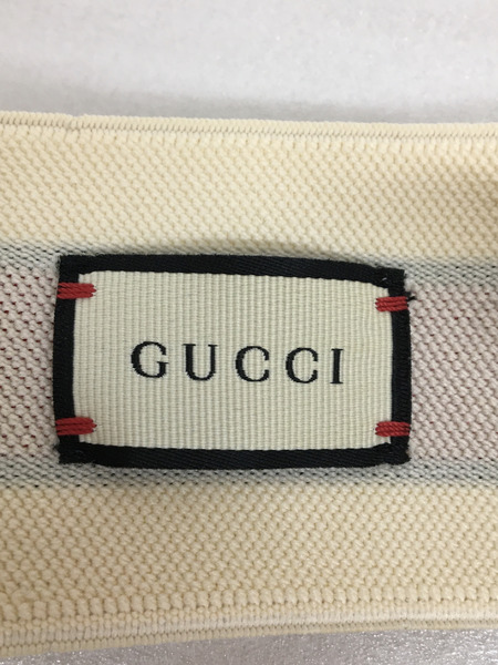 GUCCI　ラグ衣料その他 グッチストライプ/エラスティック/ヘアバンド