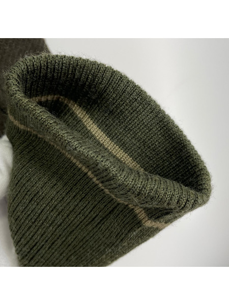 AVIREX ジャケット ウール スタジャン スカルパッチ 緑系