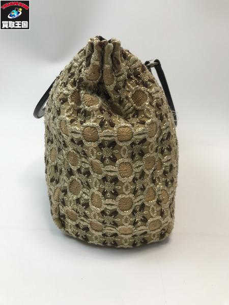PRADA プラダ フラワーレース　トートバッグ BN0707