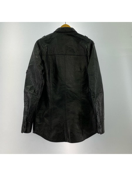 DOLCE&GABBANA レザージャケット SPECIAL PIECE/レザー/シャツジャケット/黒/