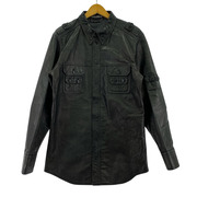 DOLCE&GABBANA レザージャケット SPECIAL PIECE/レザー/シャツジャケット/黒/