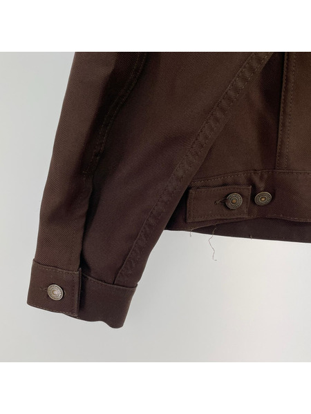 Levi's ジャケット 70506/USA製/ボタン裏527/ポリ/トラッカージャケット/茶/40R