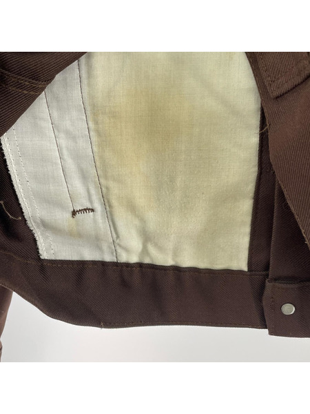 Levi's ジャケット 70506/USA製/ボタン裏527/ポリ/トラッカージャケット/茶/40R