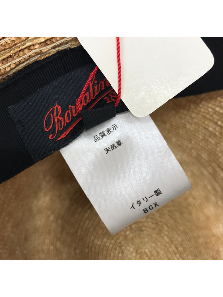 Borsalino ハット ストローハト（L) ベージュ