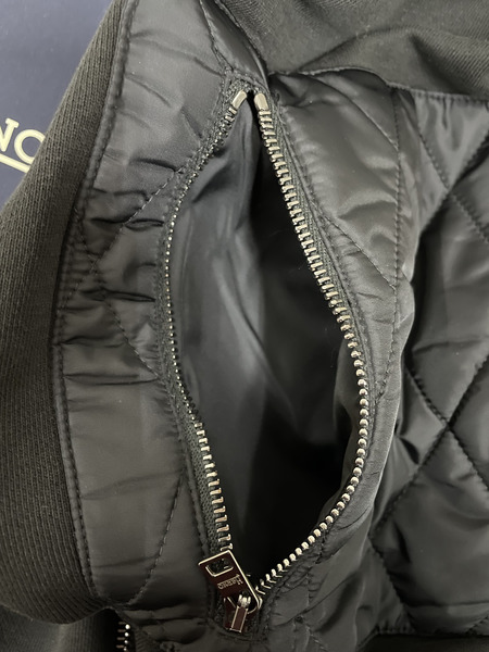 HERNO スウェット×ナイロン フーディジャケット 