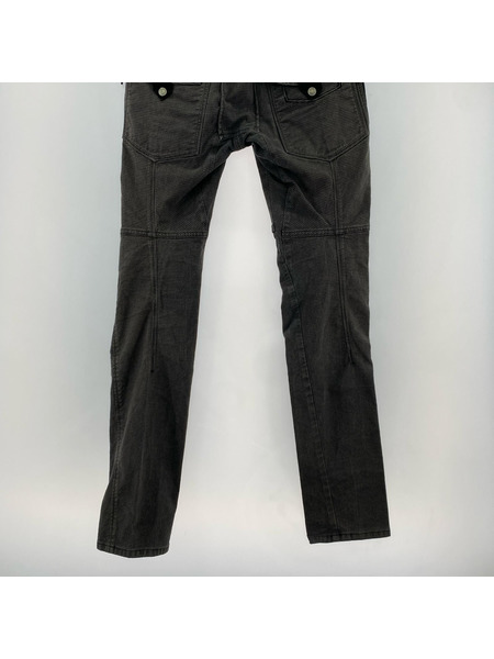 MARITHE + FRANCOIS GIRBAUD パンツ 3Dパターンパンツ チェック 灰 (33)