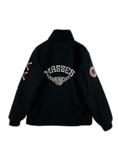 MASSES 22AW MELTON ZIP JKT (S) BLK