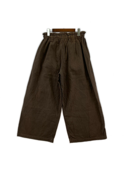Plantation パンツ ワイドパンツ BRN[値下]