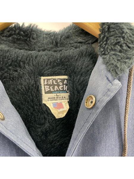 ジャケット USA製 BAD BOY CLUB フードジャケット (L)