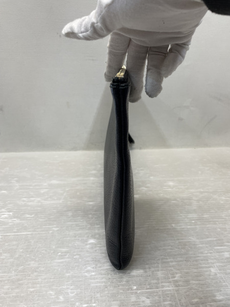 GUCCI バンブータッセル レザークラッチバッグ 黒[値下]