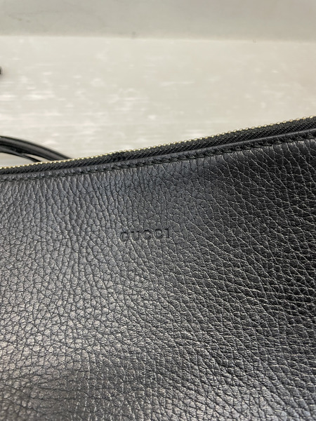 GUCCI バンブータッセル レザークラッチバッグ 黒[値下]