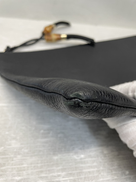 GUCCI バンブータッセル レザークラッチバッグ 黒[値下]