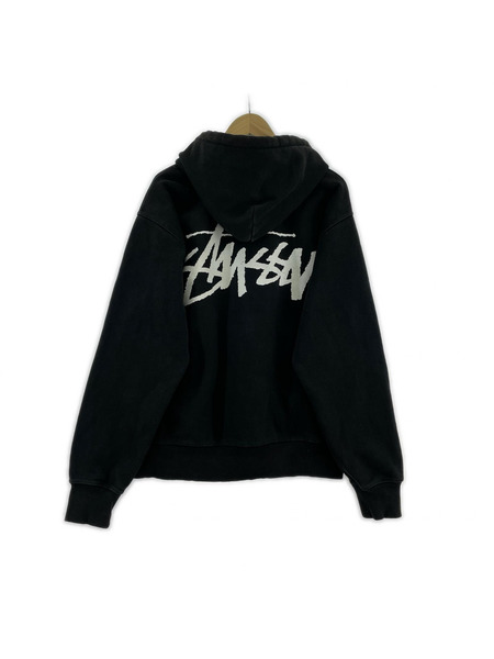 STUSSY パーカー ビッグロゴパーカー/黒/M