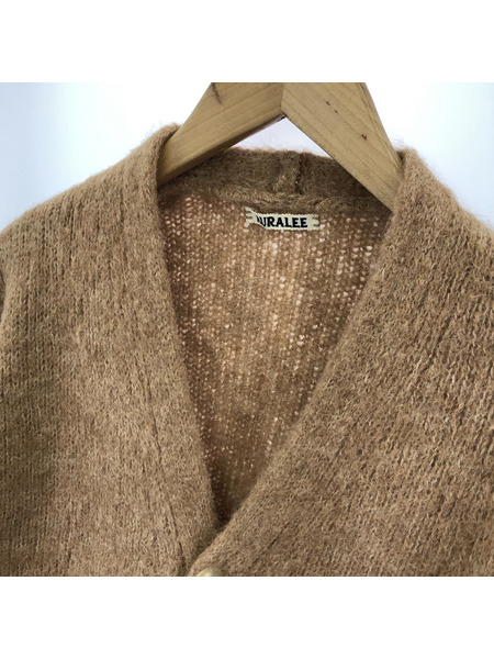 AURALEE/ALPACA WOOL SUPER LIGHT KNIT BIG CARDIGAN/4/ベージュ AURALEE/ALPACA WOOL SUPER LIGHT KNIT BIG CARDIGAN/4/ベージュ