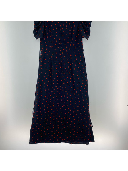 snidel 半袖ワンピース Heart Collectionプリントワンピース 1 NVY