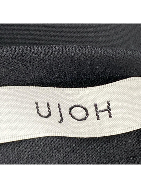 Ujoh ロングスカート アシンメトリー 黒 (2)