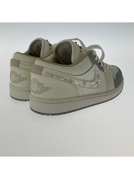 NIKE スニーカー Jordan 1 Low Sail Soft Pearl  24.5cm
