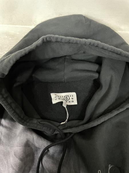 MM6 25AW REFLECTOR HOODIE　L　ブラック