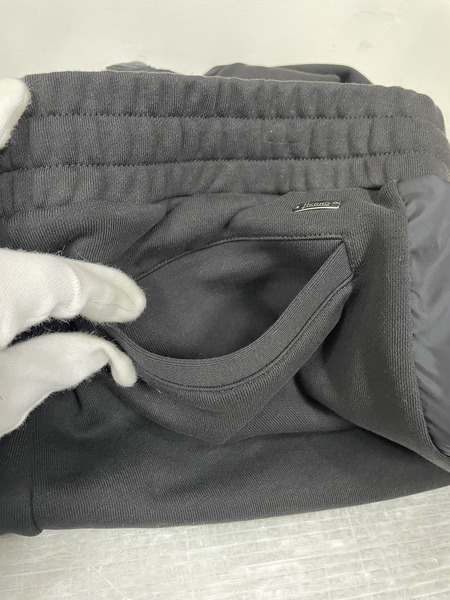 HERNO スウェット×ナイロン スウェットパンツ L ブラック