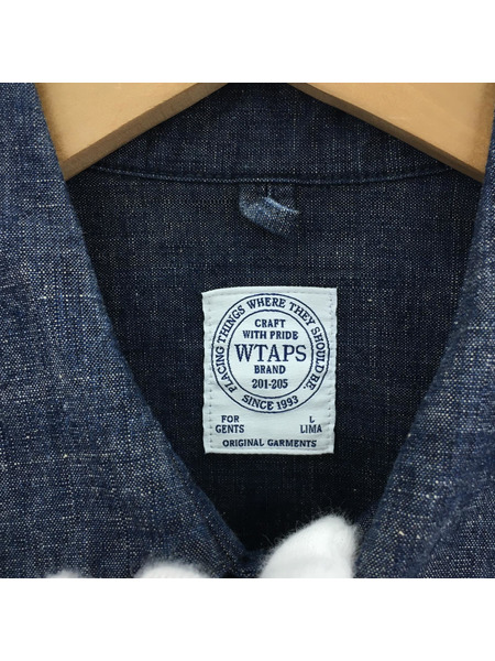 WTAPS 長袖シャツ Chambray Shirt/L/171GWDT-SHM06
