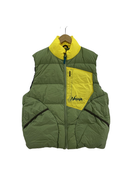 NANGA ダウンベスト 緑 s[値下]