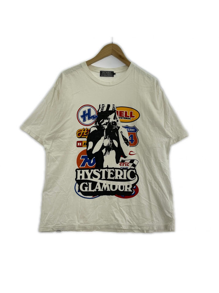 HYSTERIC GLAMOUR 22SS CAR LOGO CAMERA GIRL Tシャツ L