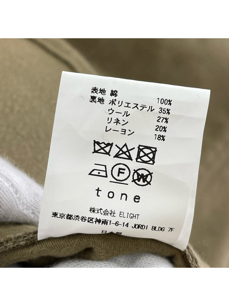 ジャケット tone MOLE SKIN CPO SHIRT カーキ (2)[値下]